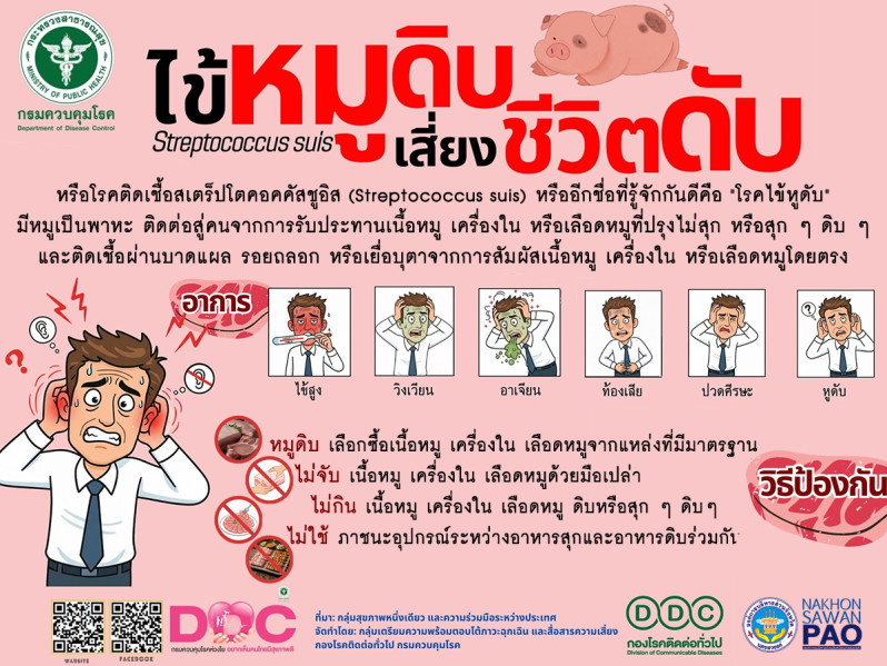 โรคติดเชื้อ Streptococcus suis จากหมู